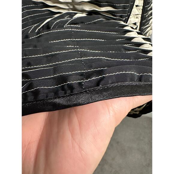 EUC Chico’s Jacket Black Off White Neutral Textured Ziggy Pattern Size 3/XL/16 - Picture 4 of 7